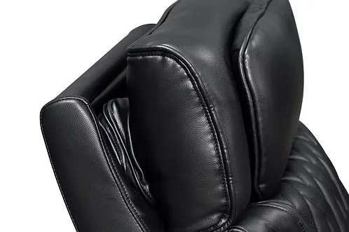 Black Power Reclining Sofa & Loveseat Set with Wireless Charging — 12